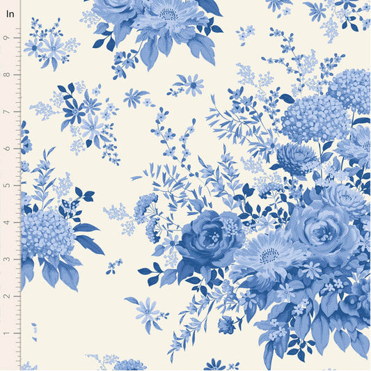 Something Blue Wildgarden Blue 100667 by Tilda (sold in 25cm increments)