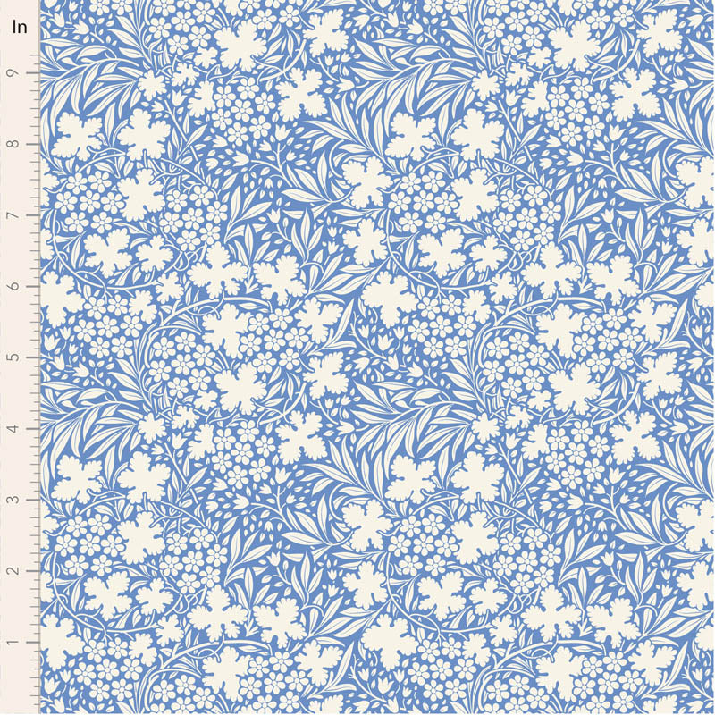 Something Blue Blushbloom Blue 100668 by Tilda (sold in 25cm increments)