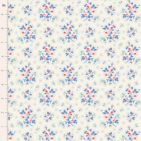 Something Blue First Kiss Cream 100669 by Tilda (sold in 25cm increments)