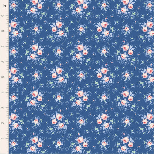 Something Blue First Kiss Denim 100679 by Tilda (sold in 25cm increments)