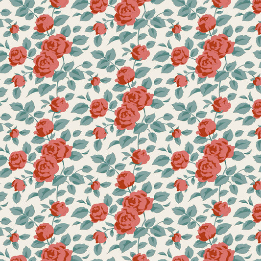 Tilda Village Life Margot Rust 100684 by Tilda (sold in 25cm increments)