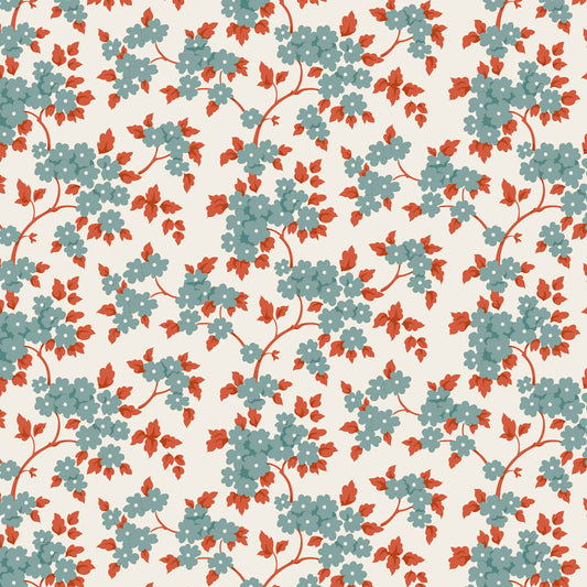 Tilda Village Life Ruth Teal 100686 by Tilda (sold in 25cm increments)