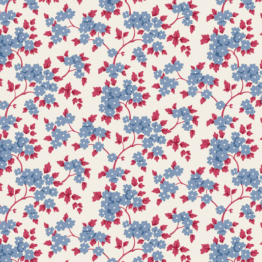 Tilda Village Life Ruth Blue 100696 by Tilda (sold in 25cm increments)