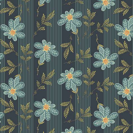 Farmers Daughter Apron Strings Midnight A10074B by Laundry Basket Quilts for Andover (sold in 25cm Increments)