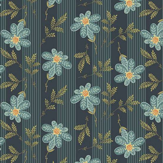 Farmers Daughter Apron Strings Midnight A10074B by Laundry Basket Quilts for Andover (sold in 25cm Increments)