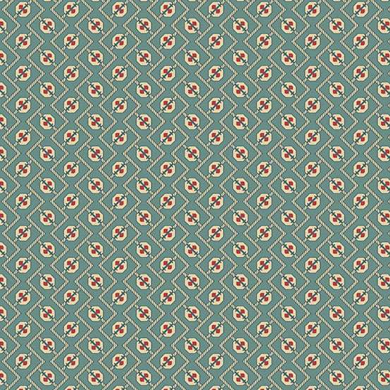 Farmers Daughter Plow Indian Ocean A10077B by Laundry Basket Quilts for Andover (sold in 25cm Increments)