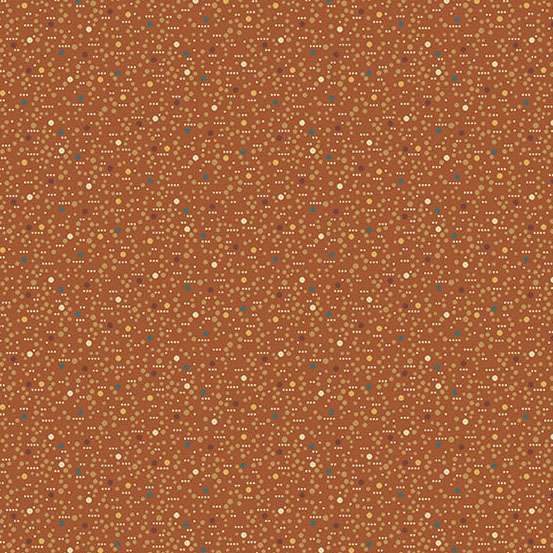 Farmers Daughter Dewdrop Pumpkin A10079O by Laundry Basket Quilts for Andover (sold in 25cm Increments)