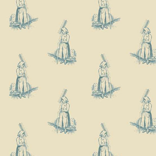 Farmers Daughter Farmers Daughter Butternut A10081B by Laundry Basket Quilts for Andover (sold in 25cm Increments)