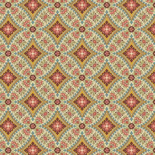 Farmers Daughter Amberfields Sky Blue A1091R by Laundry Basket Quilts for Andover (sold in 25cm Increments)