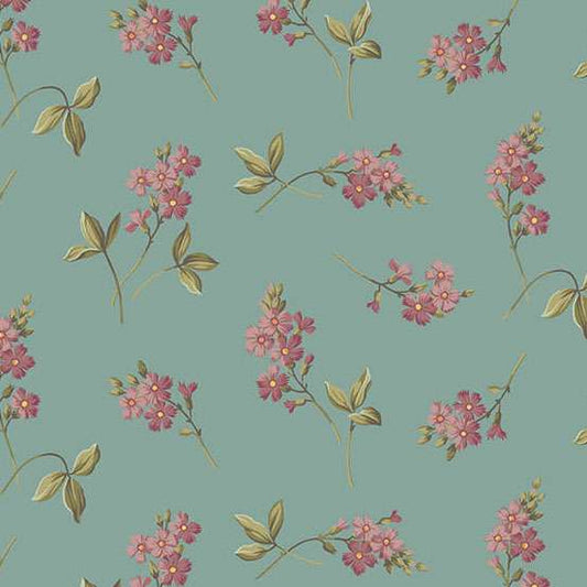 Farmers Daughter Cornflower Vanilla A1092B by Laundry Basket Quilts for Andover (sold in 25cm Increments) (