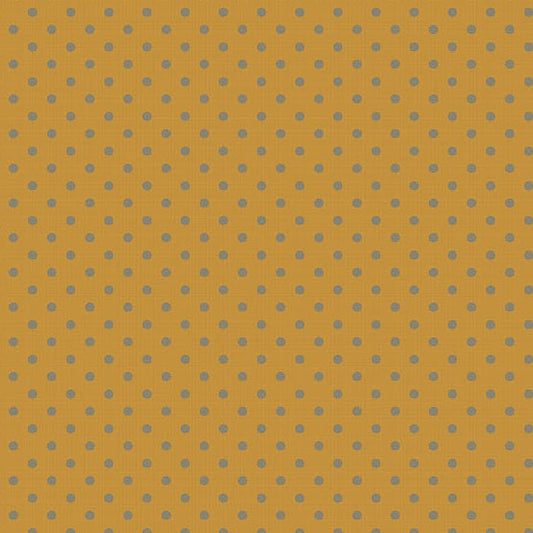 Quiltessential Mini Dot Tumeric A10453Y1 by Laundry Basket Quilts for Andover Fabrics (sold in 25cm increments)