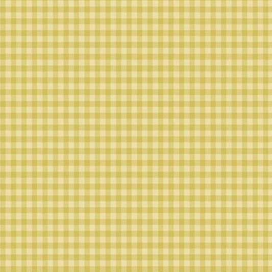 Quiltessential Mini Gingham Daisy A10456LY by Laundry Basket Quilts for Andover Fabrics (sold in 25cm increments)