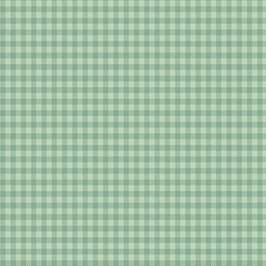 Quiltessential Mini Gingham Celadon A10456T by Laundry Basket Quilts for Andover Fabrics (sold in 25cm increments)