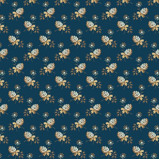 Secret Stash Favorites - Blue Willow Foliage Daylight A10570B by Laundry Basket Quilts for Andover Fabrics (sold in 25cm increments)