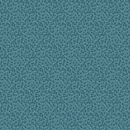 Secret Stash Favorites - Blue Willow Meadow Teal A10575B by Laundry Basket Quilts for Andover Fabrics (sold in 25cm increments)