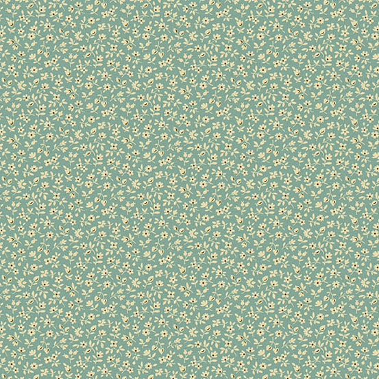 Secret Stash Favorites - Blue Willow Snowberry Waterfall A10577B by Laundry Basket Quilts for Andover Fabrics (sold in 25cm increments)