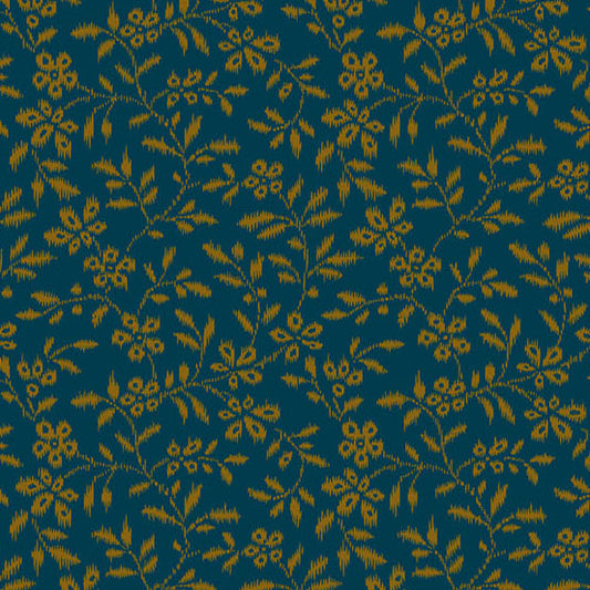Secret Stash Favorites - Blue Willow Veil Night A10579B by Laundry Basket Quilts for Andover Fabrics (sold in 25cm increments)