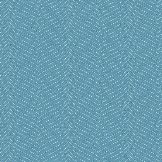 Secret Stash Favorites - Blue Willow Herringbone Morning A10580B by Laundry Basket Quilts for Andover Fabrics (sold in 25cm increments)