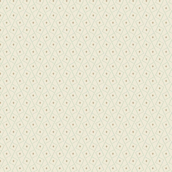 Secret Stash Favorites - Blue Willow Tide Cream A10581L by Laundry Basket Quilts for Andover Fabrics (sold in 25cm increments)