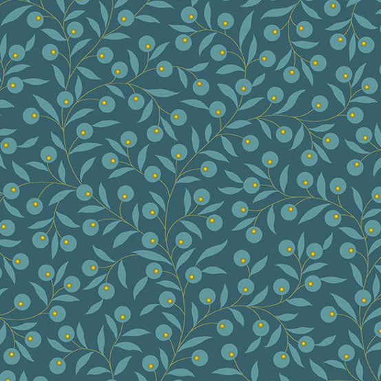 Secret Stash Favorites - Blue Willow Thimble Dusk A10582B by Laundry Basket Quilts for Andover Fabrics (sold in 25cm increments)
