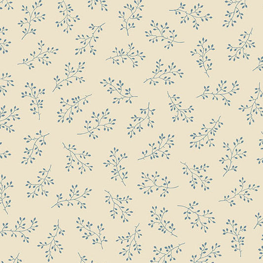 Secret Stash Favorites - Blue Willow Windswept Bisque A10585L by Laundry Basket Quilts for Andover Fabrics (sold in 25cm increments)