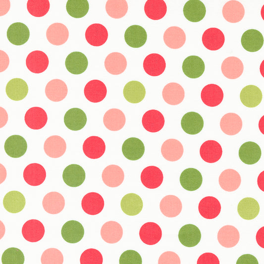 Favorite Things Snow Dots Wideback M10800811 by Sherri and Chelsi for Moda Fabrics (sold in 25cm increments)