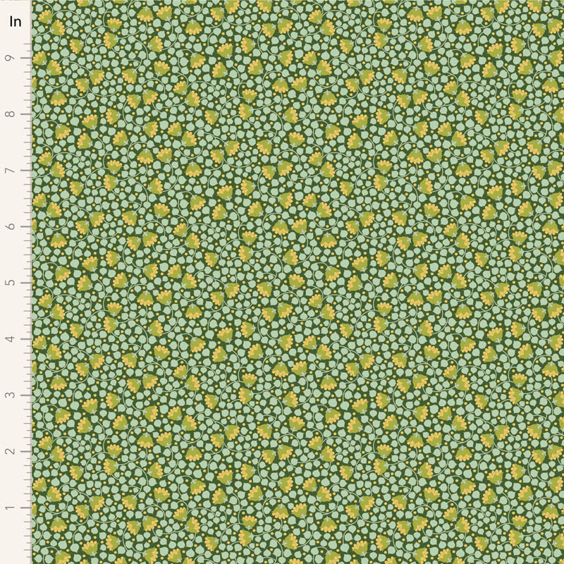 Wallflower Bellflower Blender Pine 110127 by Tilda (sold in 25cm increments)
