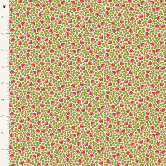 Wallflower Bellflower Blender Green 110128 by Tilda (sold in 25cm increments)