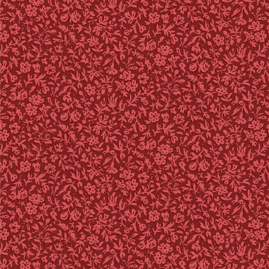 Tilda Merry Little Christmas Eve Burgundy 110140 (sold in 25cm increments)