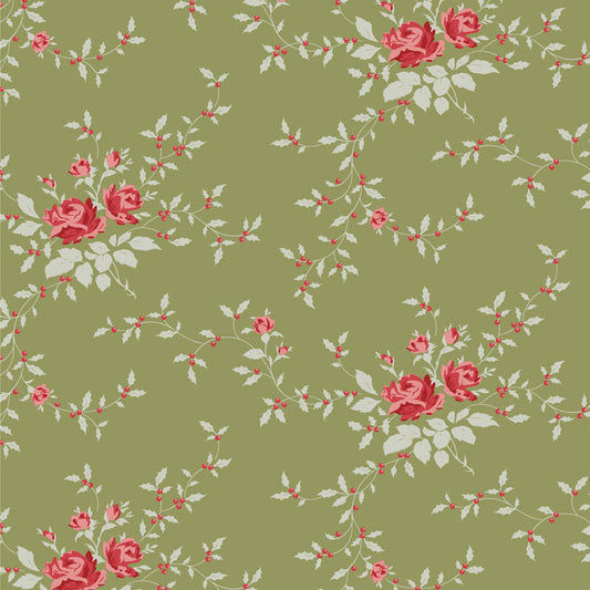Tilda Merry Little Christmas Noel Moss 1101435 (sold in 25cm increments)