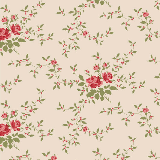 Tilda Merry Little Christmas Noel Cream 110147 (sold in 25cm increments)