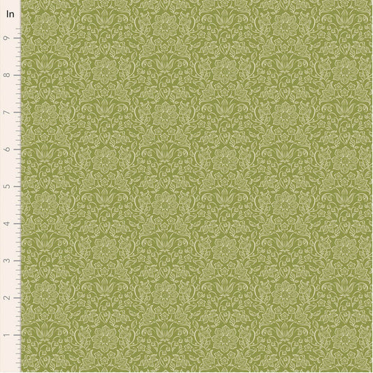 Songbird Blender Lila Green 110155 by Tilda (sold in 25cm increments)
