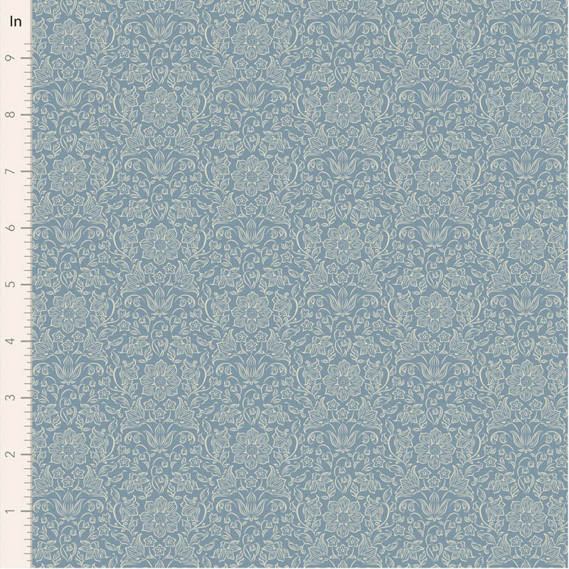 Songbird Blender Lila Blue 110158 by Tilda (sold in 25cm increments)