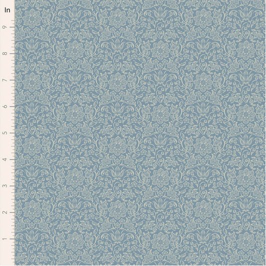 Songbird Blender Lila Blue 110158 by Tilda (sold in 25cm increments)