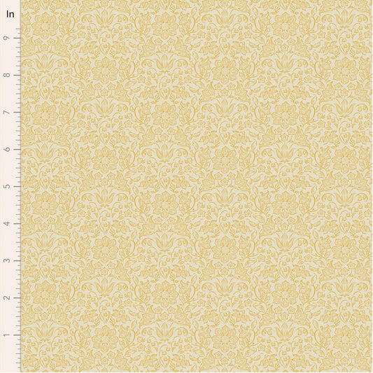 Songbird Blender Lila Light Yellow 110159 by Tilda (sold in 25cm increments)