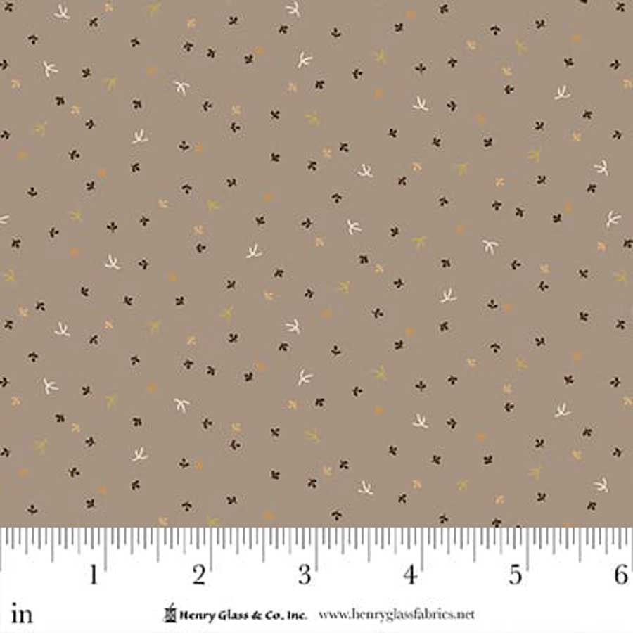 Flower Pot Prints Itty Bitty Sprouts Gray 1117-90 by Kim Diehl for Henry Glass Fabrics (sold in 25cm increments)