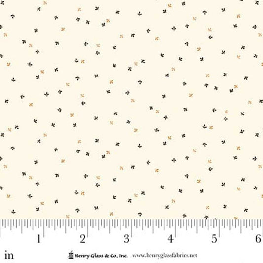 Flower Pot Prints Tiny Sprouts Cream 1119-40 by Kim Diehl for Henry Glass Fabrics (sold in 25cm increments)