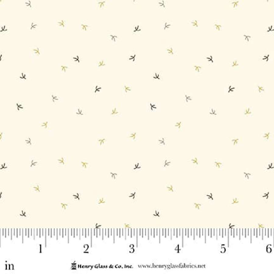 Flower Pot Prints Thistle Down Cream 1120-40 by Kim Diehl for Henry Glass Fabrics (sold in 25cm increments)