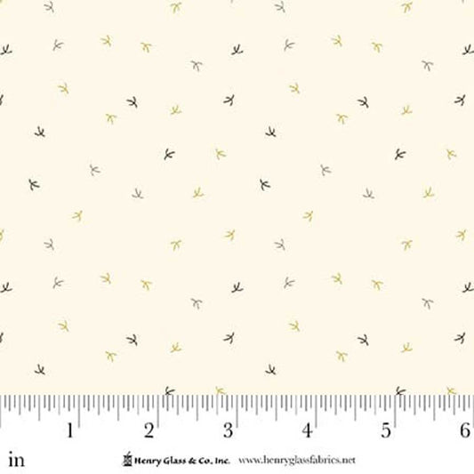 Flower Pot Prints Thistle Down Cream 1120-40 by Kim Diehl for Henry Glass Fabrics (sold in 25cm increments)