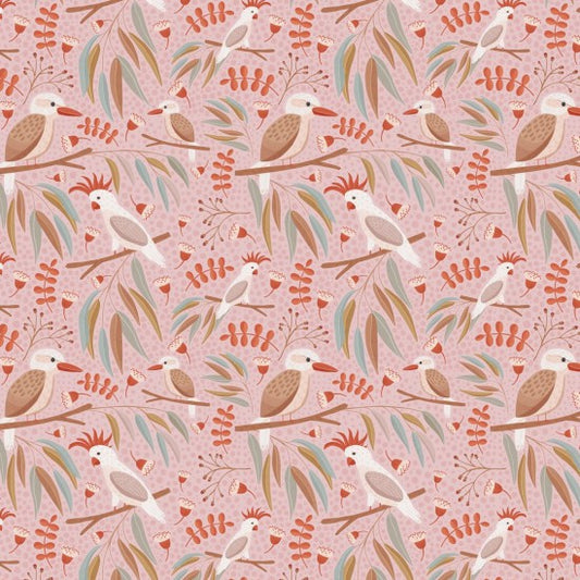 Flora & Fauna Birds 11800102 by Nutex Wholesalers (Sold in 25cm increments)