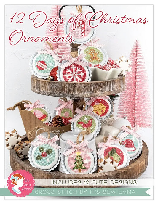 12 Days of Christmas Ornaments Cross Stitch Pattern by Its Sew Emma
