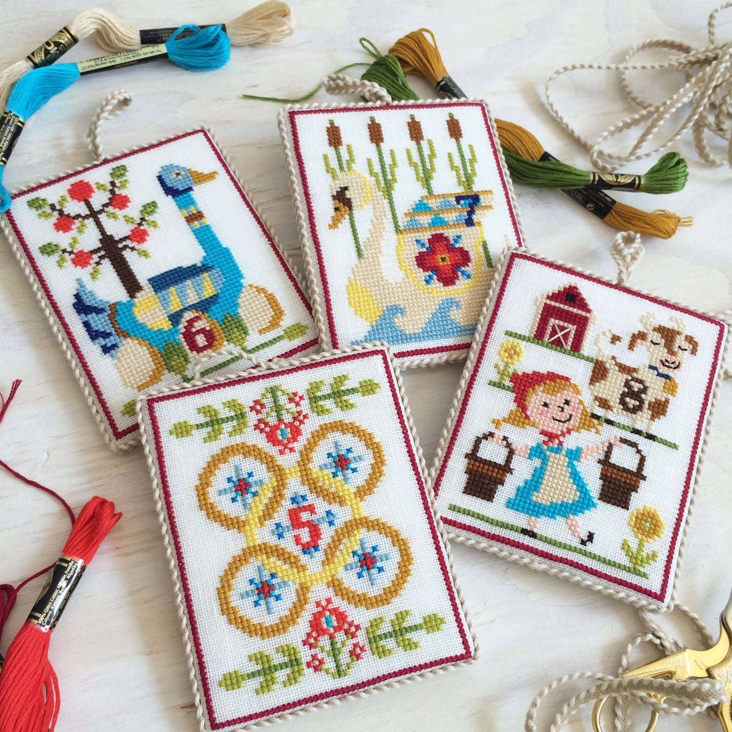 Twelve Days of Christmas Cross Stitch Pattern by Satsuma Street