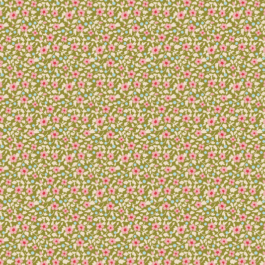 Creating Memories Spring Brie Green by Tilda (sold in 25cm increments)