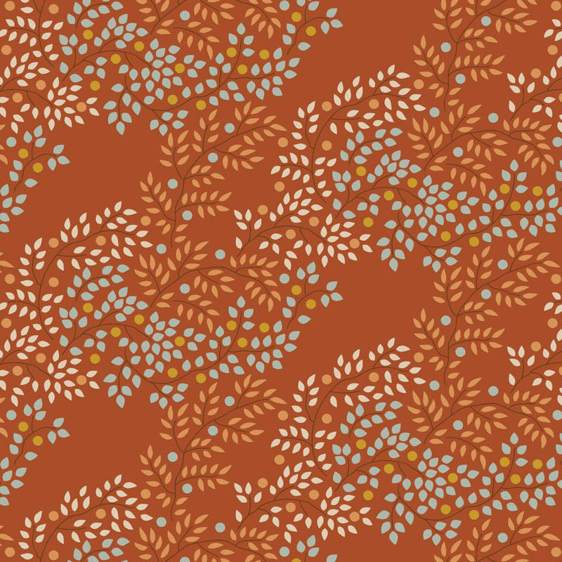 Creating Memories Autumn Berry Tangle Saffron by Tilda (sold in 25cm increments)