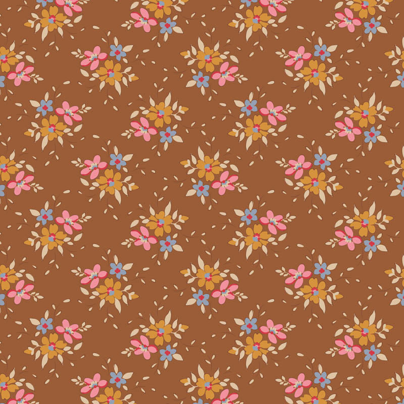 Creating Memories Autumn Frida Brown by Tilda (sold in 25cm increments)