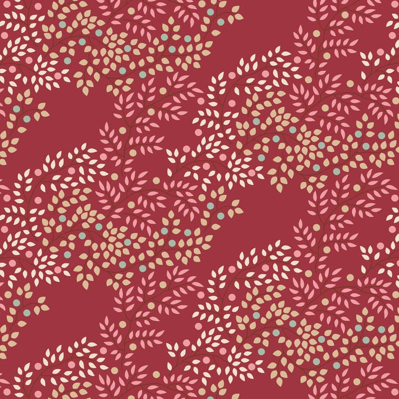 Creating Memories Winter Berry Tangle Burgundy by Tilda (sold in 25cm increments)