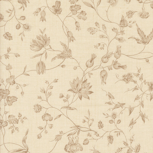 Sacre Bleu Vines Pearl M1397311 by French General for Moda fabrics (sold in 25cm increments)