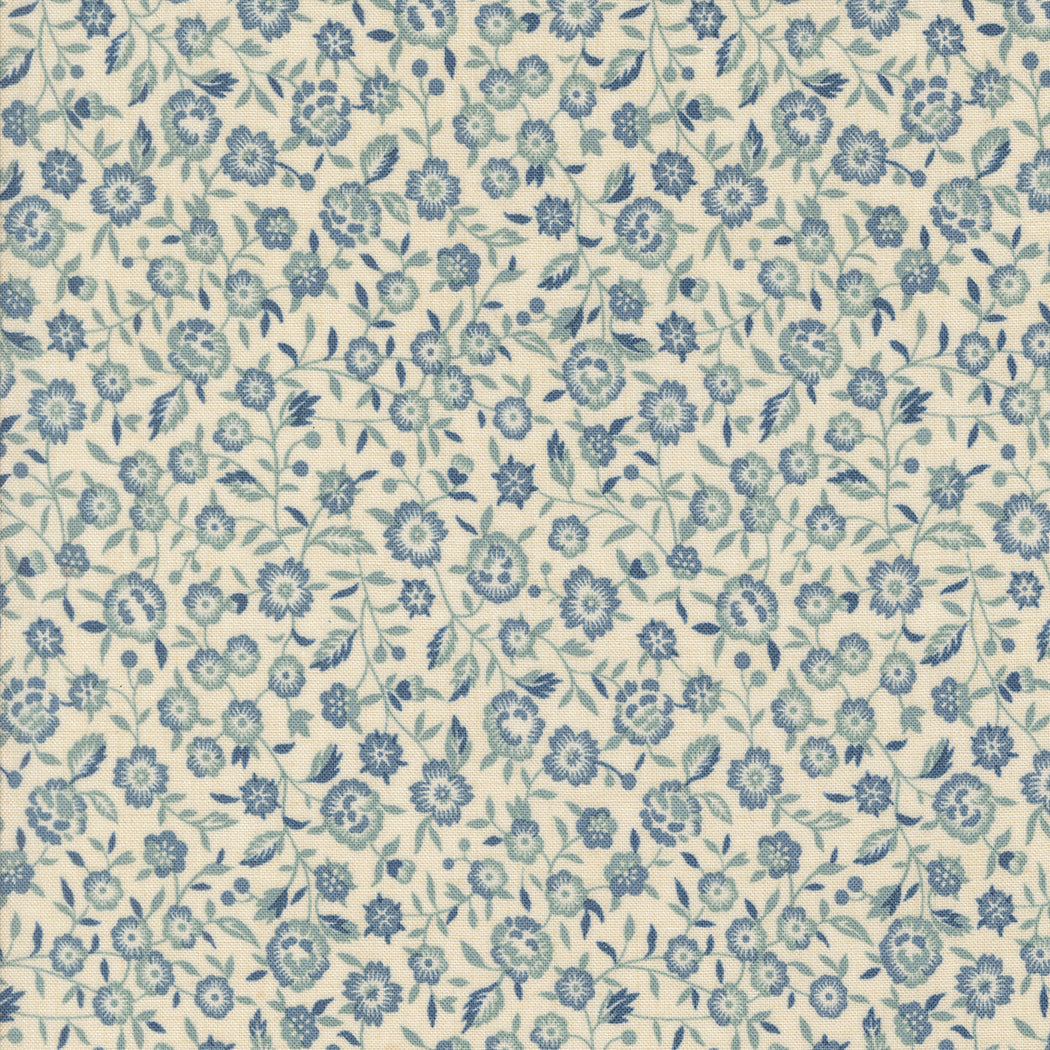 Sacre Bleu Renoncule French Blue M1397413 by French General for Moda fabrics (sold in 25cm increments)