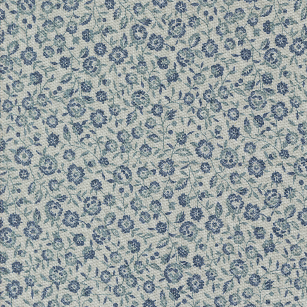 Sacre Bleu Renoncule Ciel Blue M1397415 by French General for Moda fabrics (sold in 25cm increments)