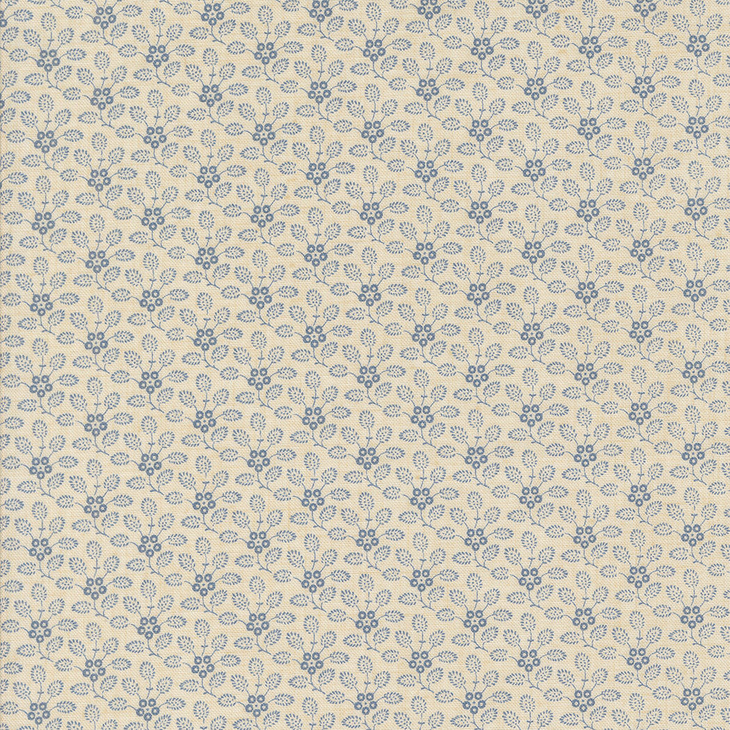 Sacre Bleu Petunia French Blue M1397512 by French General for Moda fabrics (sold in 25cm increments)